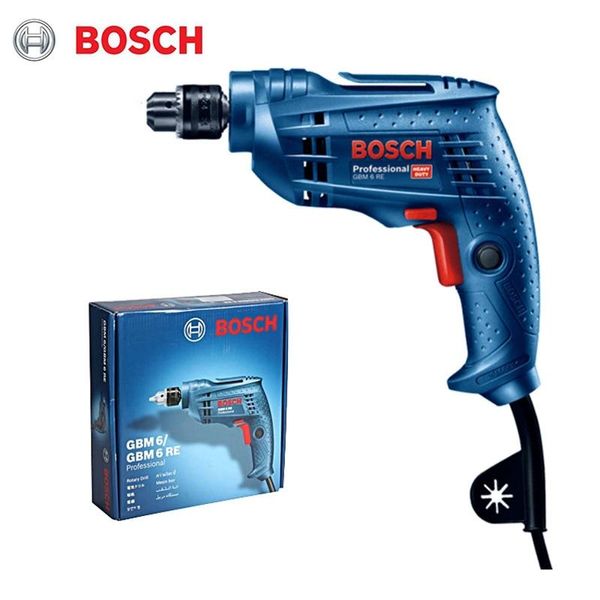 Професійна дриль електрична без ударна (електродриль) Bosch GBM 6 RE : 350 Вт, 1-10мм сверло, 1.2 кг 0601472600
