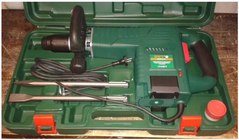 Електричні відбійні молотки DWT H15-11 V BMC: SDS-Max, 1500 Вт, 25 Дж,1800уд./хв.,регулятор швидкості, кейс
