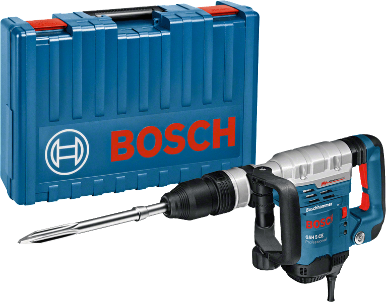 Професійний електричний відбійний молоток (бетонолом) Bosch GSH 5 СE: 8.3 Дж потужний відбійник 0611321000