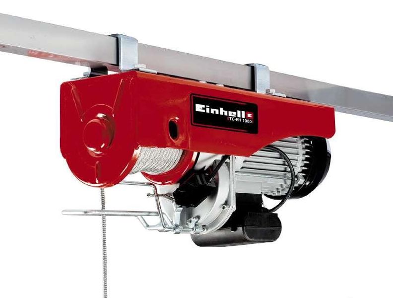Електричний тельфер (підйомник) Einhell TC-EH 1000 : 1600 Вт, 1000 кг макс., 18м (2255160) лебідка