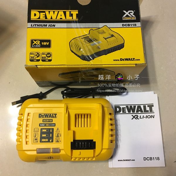 Професійний зарядний пристрій для акумулятора DeWALT DCB118 : 18 - 54В