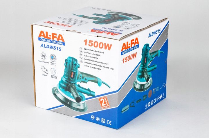 Шліфувальна машина AL-FA ALDWS15 + 6 дисків (180 коло)