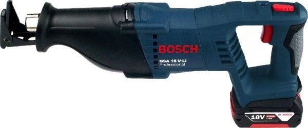Акумуляторна шабельна пила Bosch GSA 18 V-LI (0615990L6H) +акб 4А/г 18В + зарядне, без кейсу