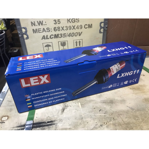 Фен для зварювання пластику та паяння бамперів LEX LXHG11: 1200 Вт, 600°C, вага 1.5кг