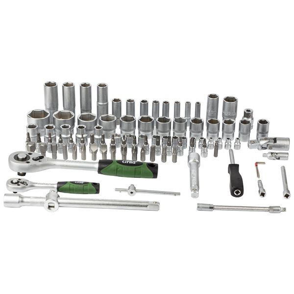 Профессиональный набор ручного инструмента Grad 94шт. усиленный кейс, набор ключей для авто и дома 6004265