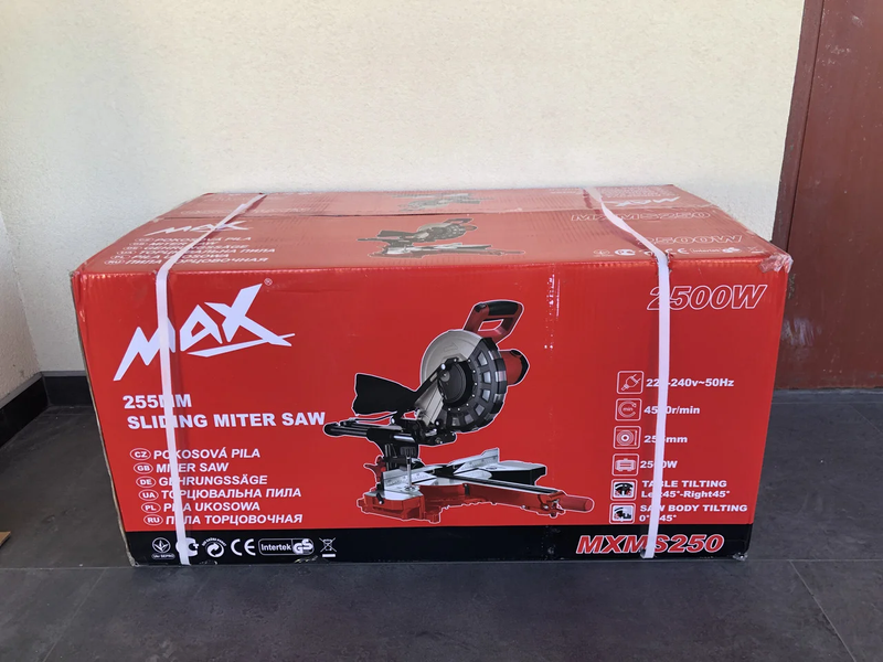 Торцювальна пила MAX MXMS250 2500Вт | 255мм диск | 340мм довжина різу